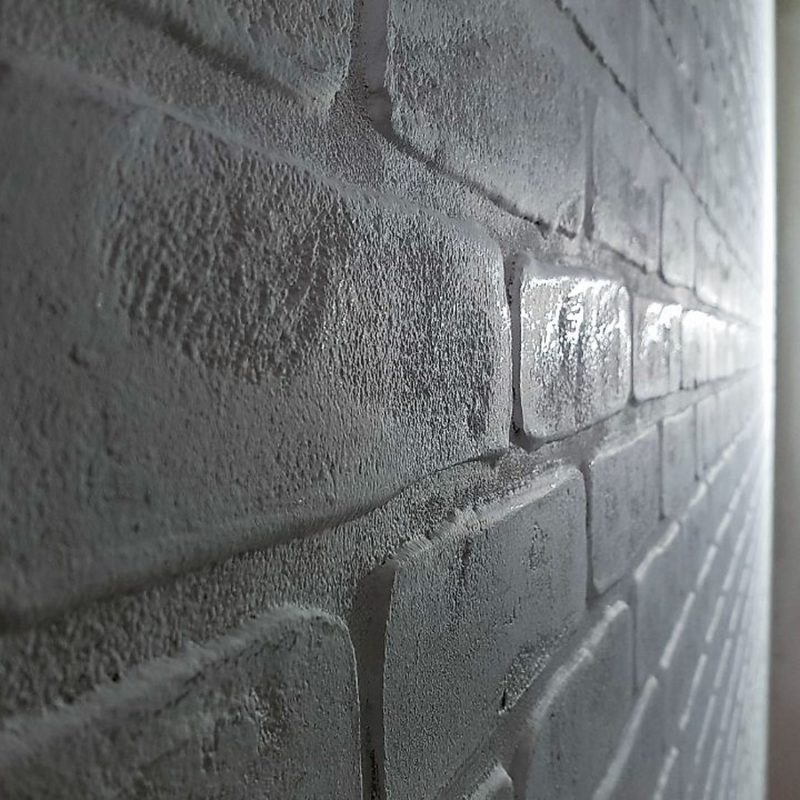 stucco with brick decor